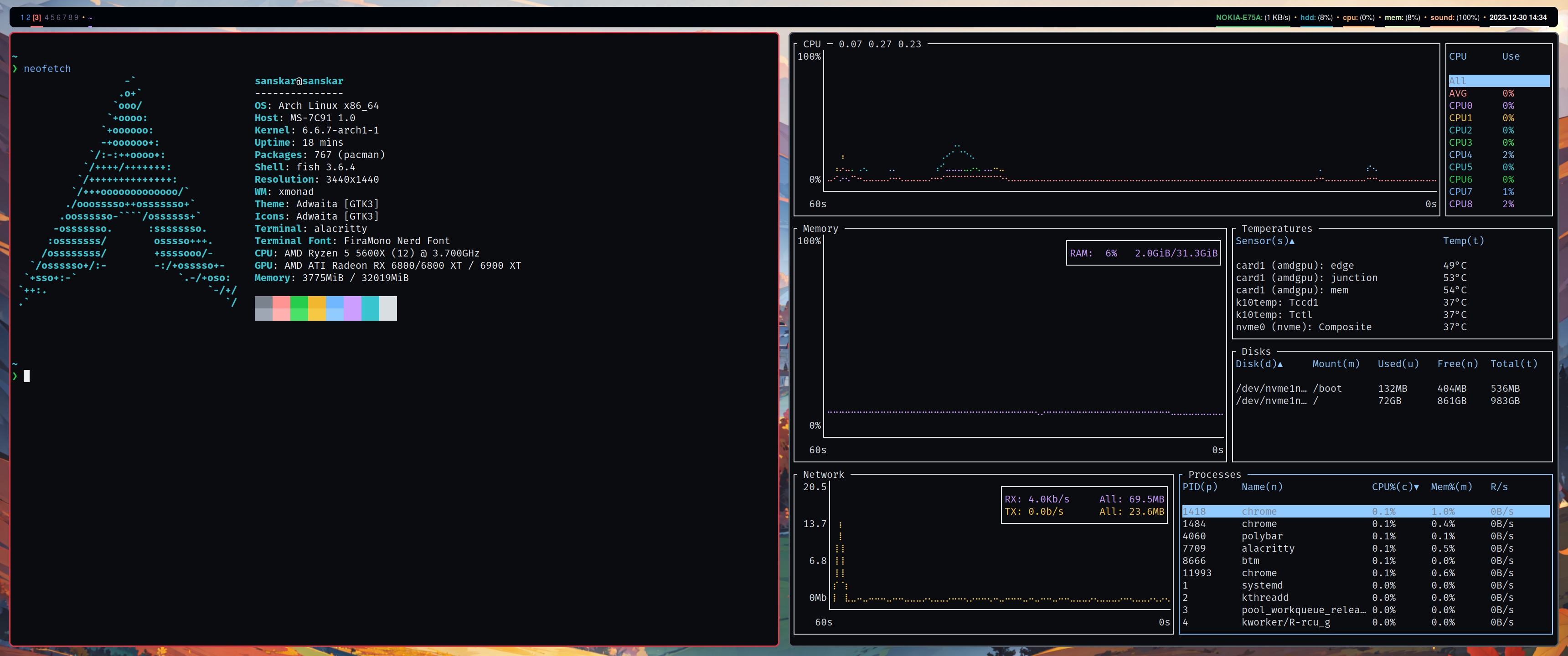 Tiled layout xmonad tiled layout